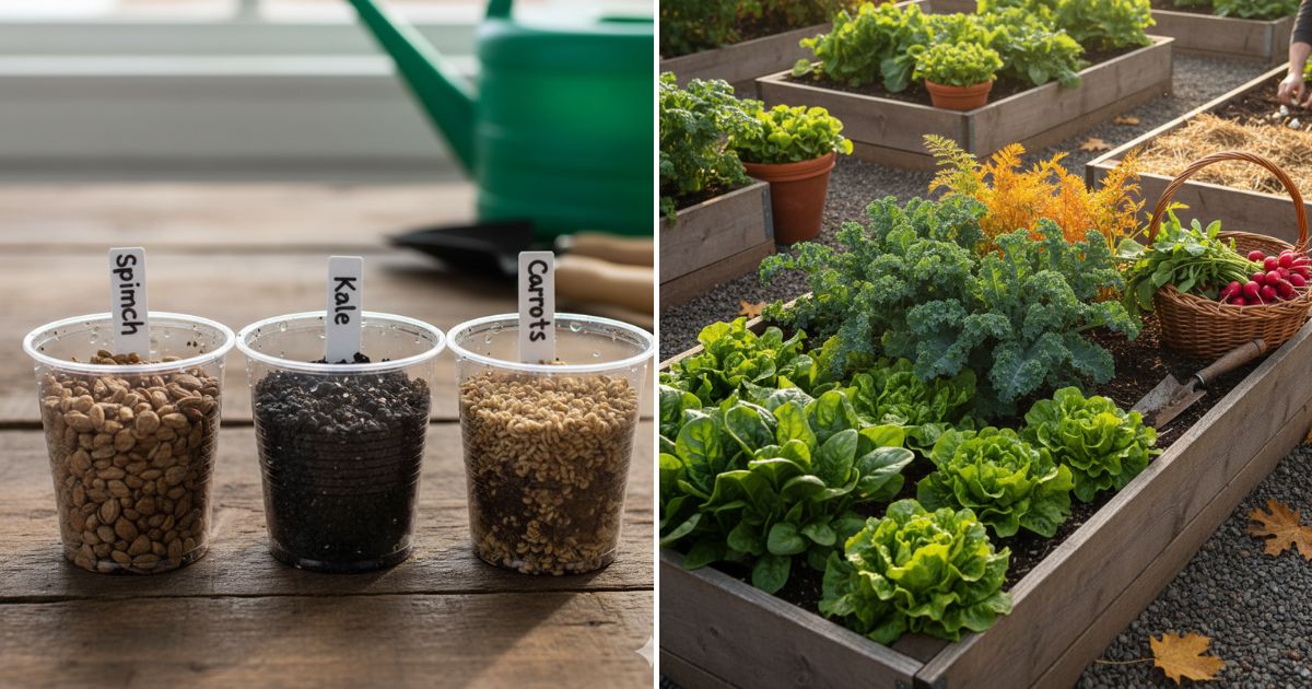 Qué plantar en octubre para cosechas frescas de otoño