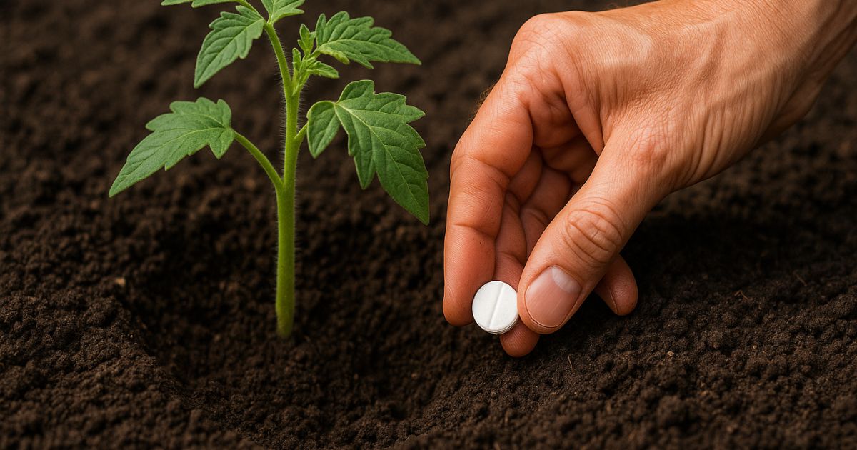 Un Truco con una Tableta para Tomates, Pepinos y Pimientos Gigantes