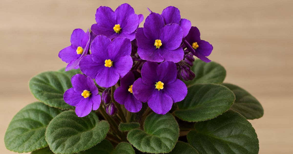 Un ingrediente para flores de violetas africanas todo el año