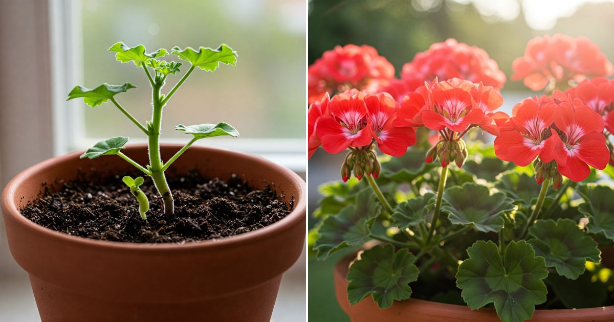 ¡No Deseches Ese Geranio! Convierte Una Esqueje en Un Arbusto Floreciente