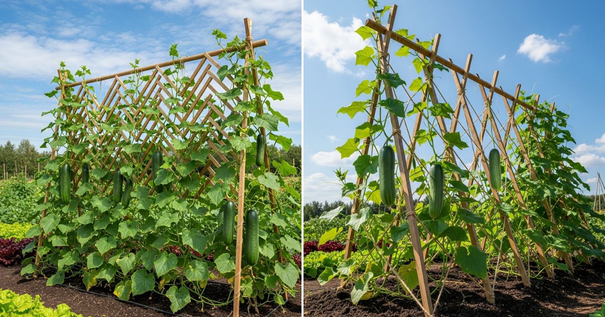¿Demasiados pepinos? Plántalos en patrón espina de pez y observa cómo se multiplican