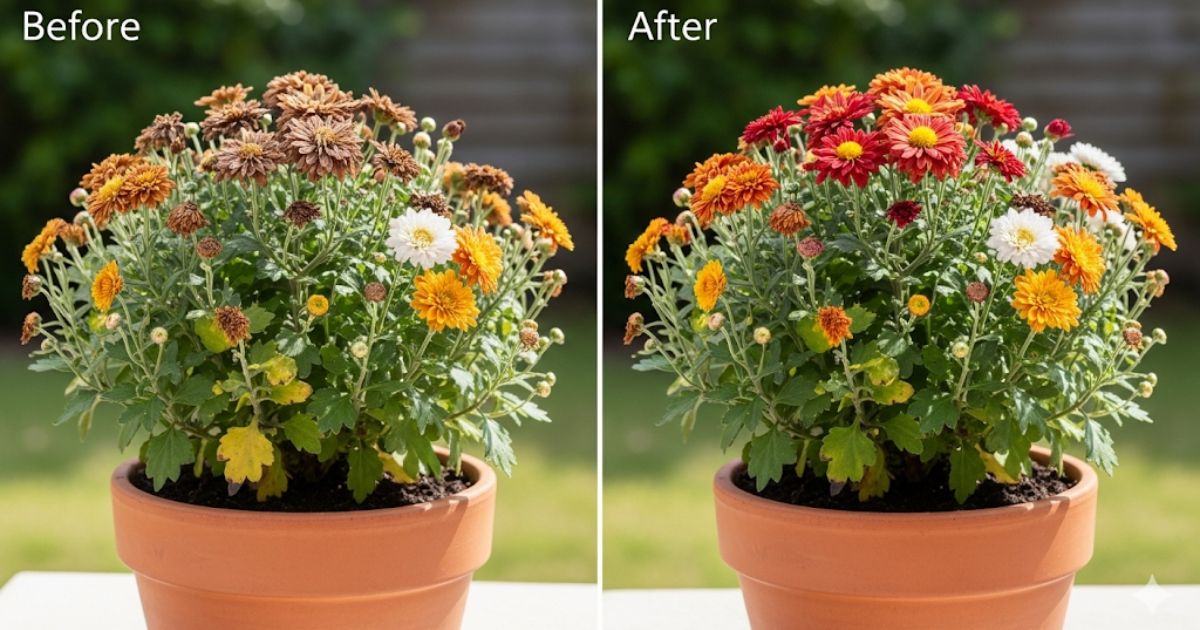 ¿Quieres Más Flores? Poda Correctamente Tus Crisantemos