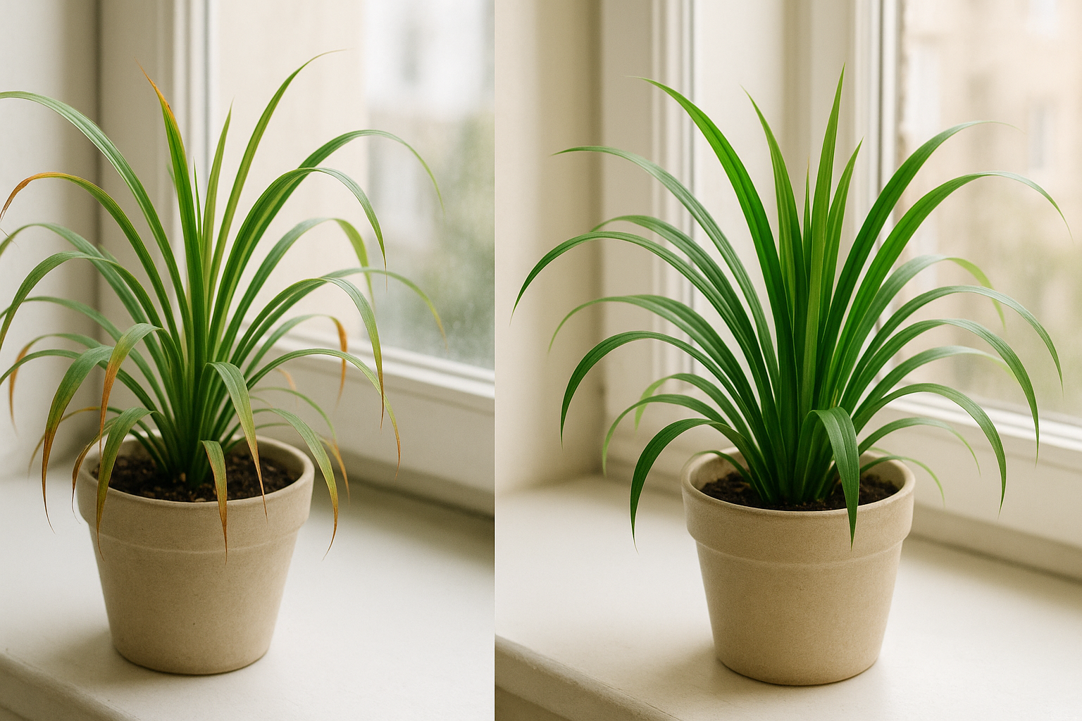 5 Razones por las que las puntas de tu planta araña están marrones (y soluciones sencillas)