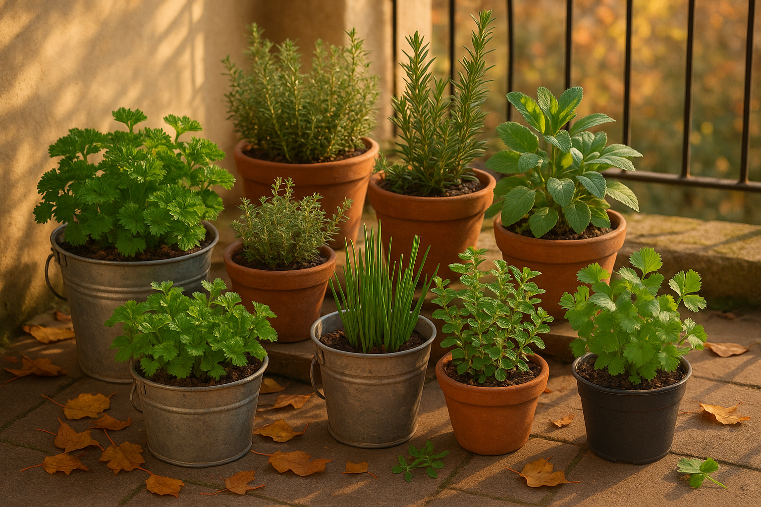 8 Hierbas Resistentes que Puedes Cultivar en Cubos Este Noviembre