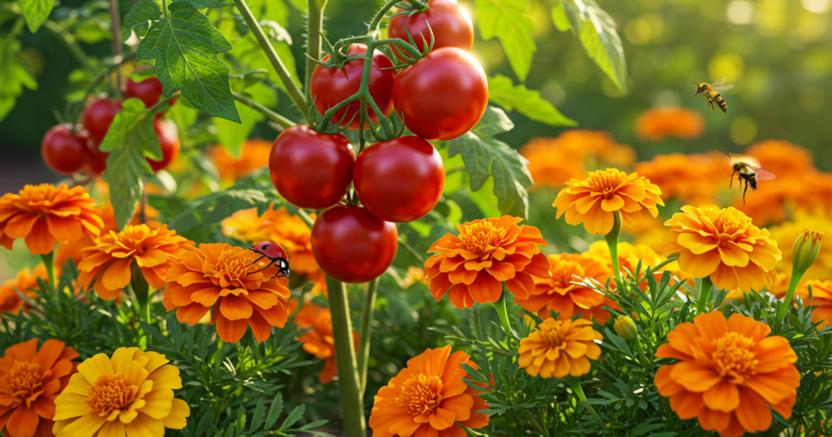 8 Mejores Plantas para el Cultivo Asociado con Tomates: Potencia el Crecimiento, el Sabor y el Control de Plagas