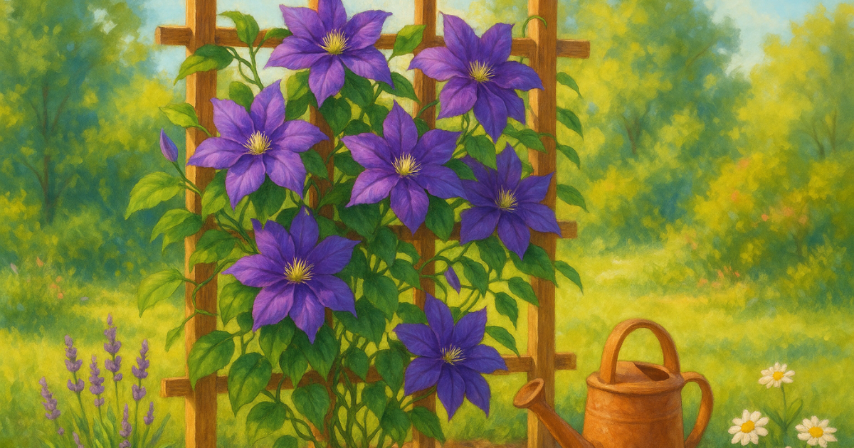 Cómo Cultivar Clemátides en un Enrejado: Una Guía Sencilla Paso a Paso para Flores Espectaculares