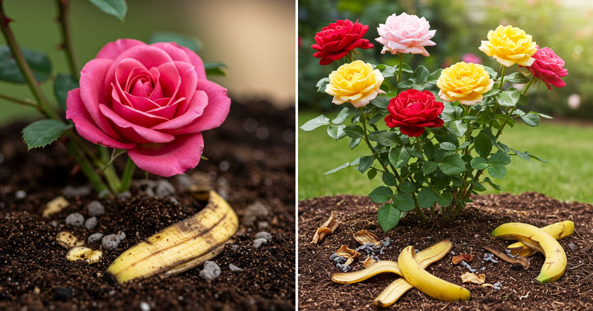 Cómo Hacer Que Tus Rosas Florezcan Como Locas Con Cáscaras de Plátano y Posos de Café