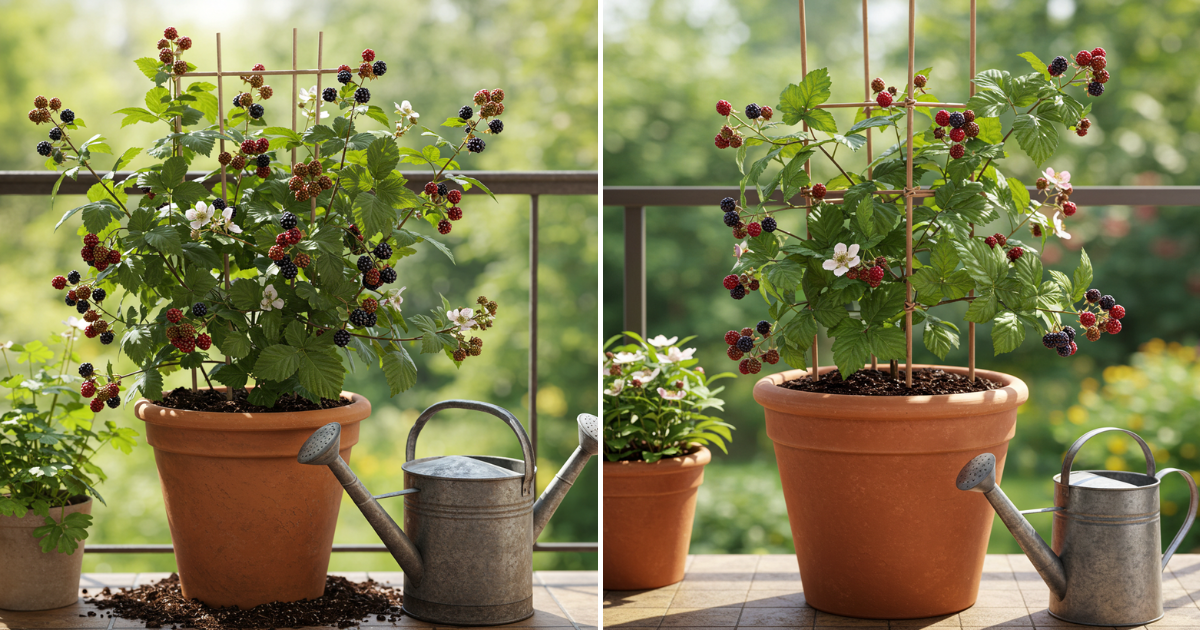 Cómo cultivar moras en macetas