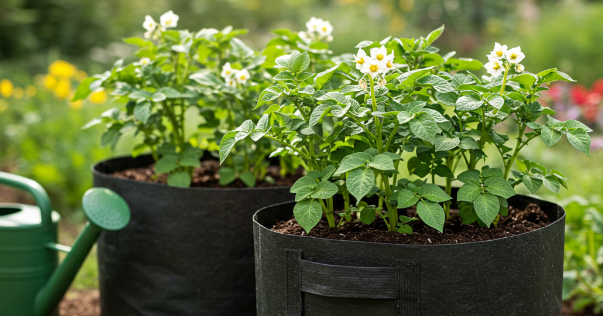 Cómo cultivar papas en sacos de tierra