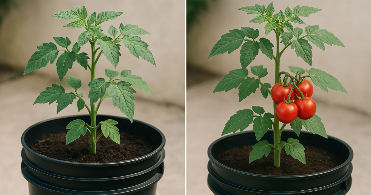 Cómo cultivar tomates en un balde de 5 galones (¡Sí, realmente funciona!)