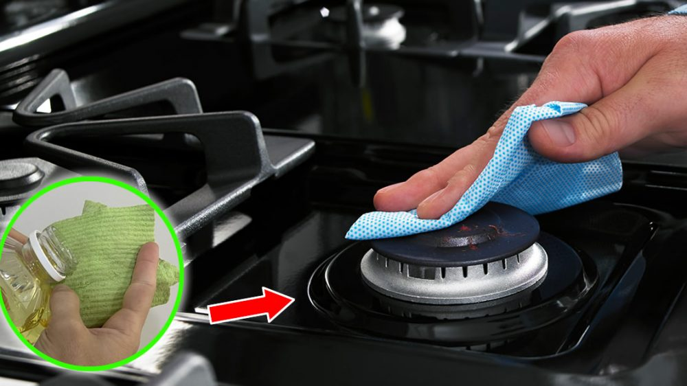 Cómo desengrasar y pulir la placa de cocina con vinagre blanco alcohólico