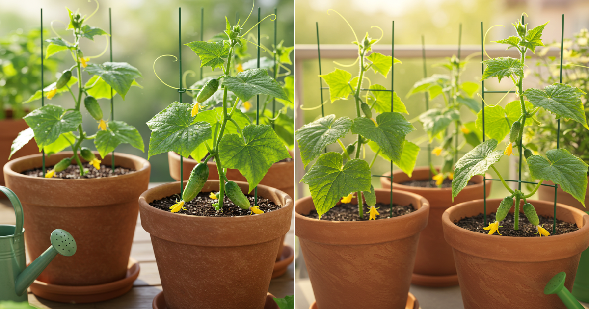 Cultiva Pepinos Baby en Casa en Contenedores para Ahorrar Espacio: Así es Cómo