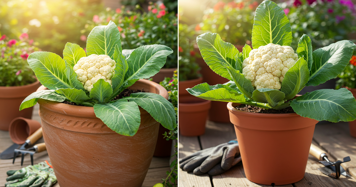 Cultiva la coliflor más grande en una maceta con esta guía paso a paso