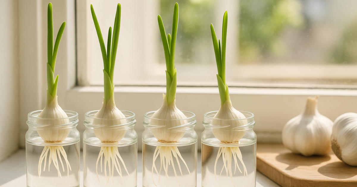 El truco especial para enraizar ajo rápido y nunca quedarte sin él