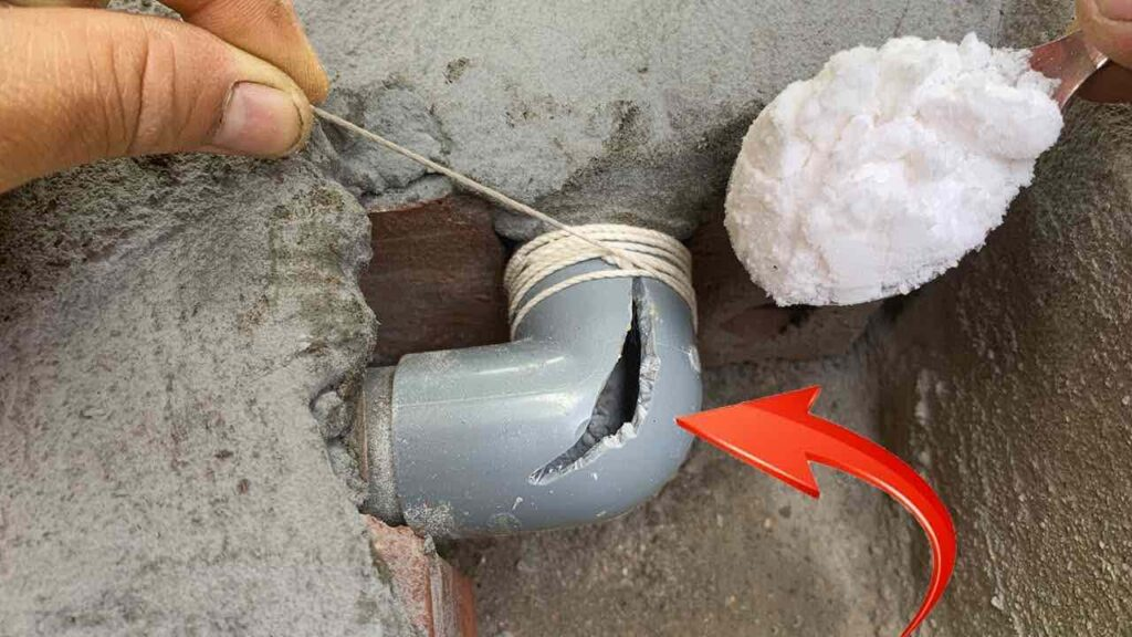Esta técnica hidráulica te sorprenderá: todo lo que necesitas es un hilo y 1 cucharada de bicarbonato de sodio