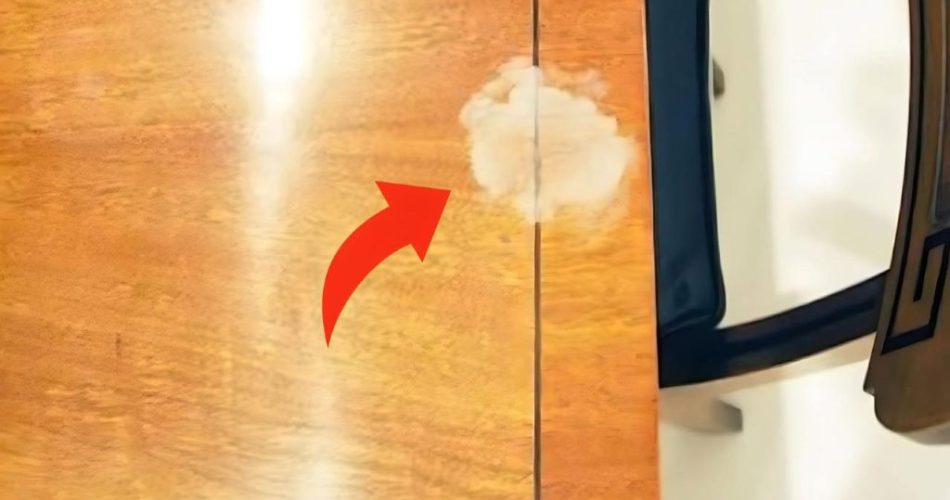 Manchas de calor en la mesa de madera, cómo quitarlas en un instante: la solución