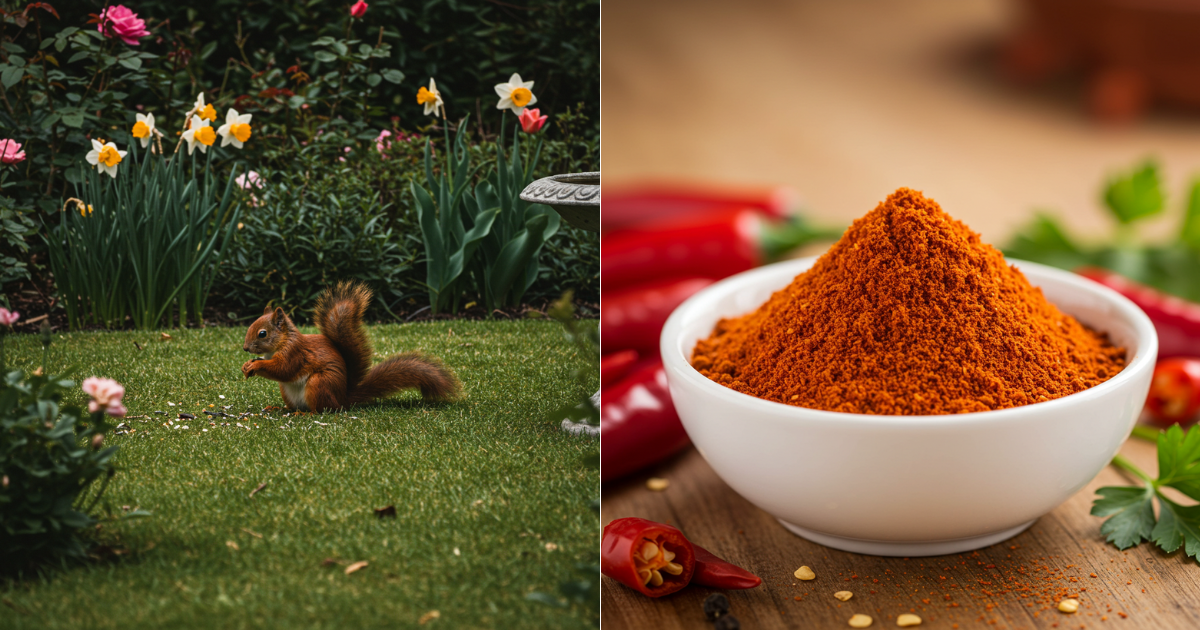 Mantén a las ardillas alejadas con este truco casero fácil