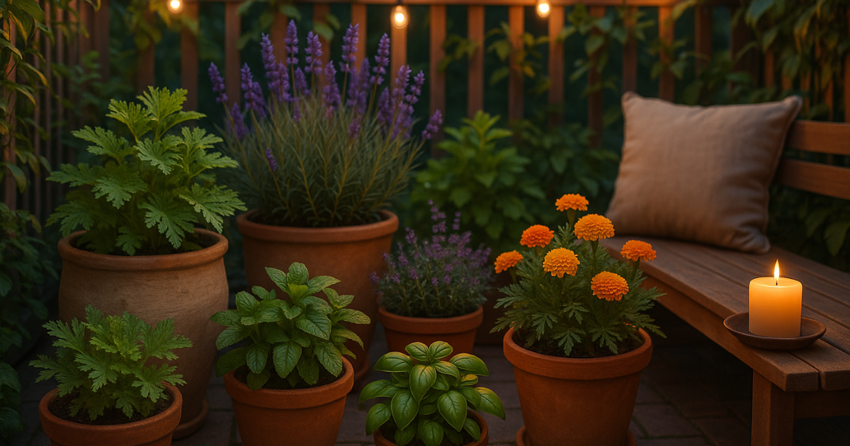 Mantén los mosquitos alejados con estas poderosas plantas en maceta