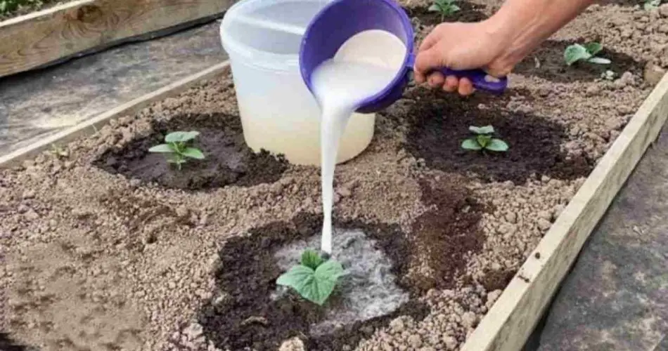 Con este ingrediente, los pepinos crecerán en un abrir y cerrar de ojos: viértelo sobre los brotes