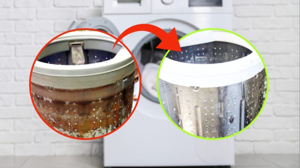 Depósito de lavadora sucio, limpiarlo es muy fácil: solo unas gotas