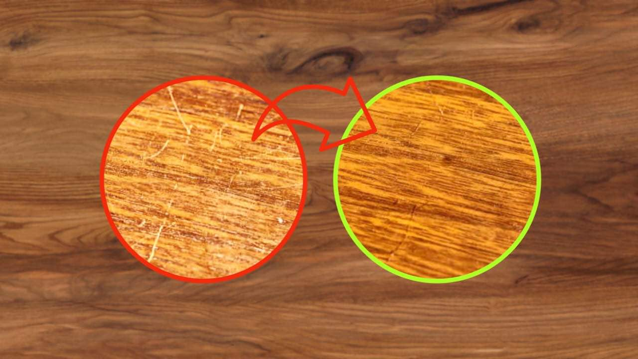 Eso es lo que elimina todos los arañazos en los muebles de madera, solo se necesitan 2 ingredientes simples