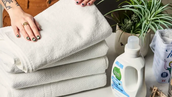 Gorros súper blancos en la lavadora? El secreto es no usar blanqueador