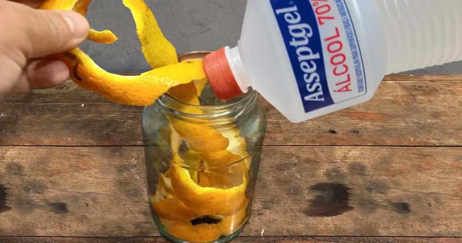 Las cáscaras de naranja, si las pones una vez en alcohol, siempre lo haces