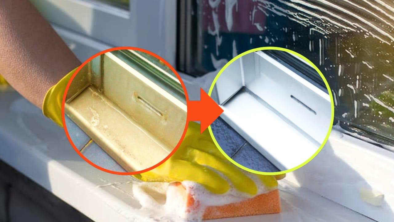 Los marcos de las ventanas sucios y amarillentos brillarán de nuevo con este remedio