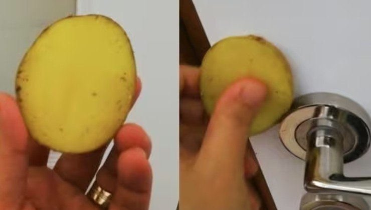 Por qué tanta gente frota una patata en la puerta de su casa: la curiosa razón