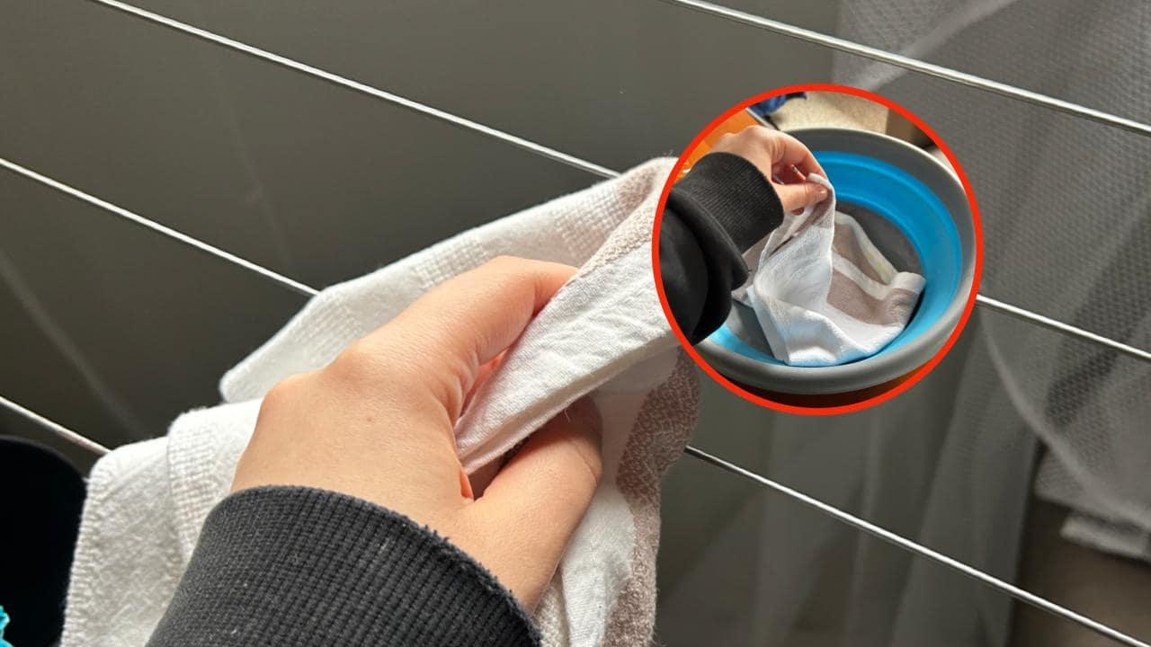 Prepare este cubo si desea blanquear de nuevo las cuerdas de tender.