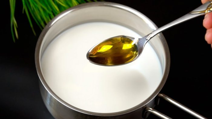 Verter el aceite de oliva en la leche ❗️ No lo compro más en las tiendas. Fácil y rápido