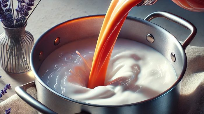 Vierte un tomate en leche hirviendo: ya no la compro en la tienda. Solo 3 ingredientes