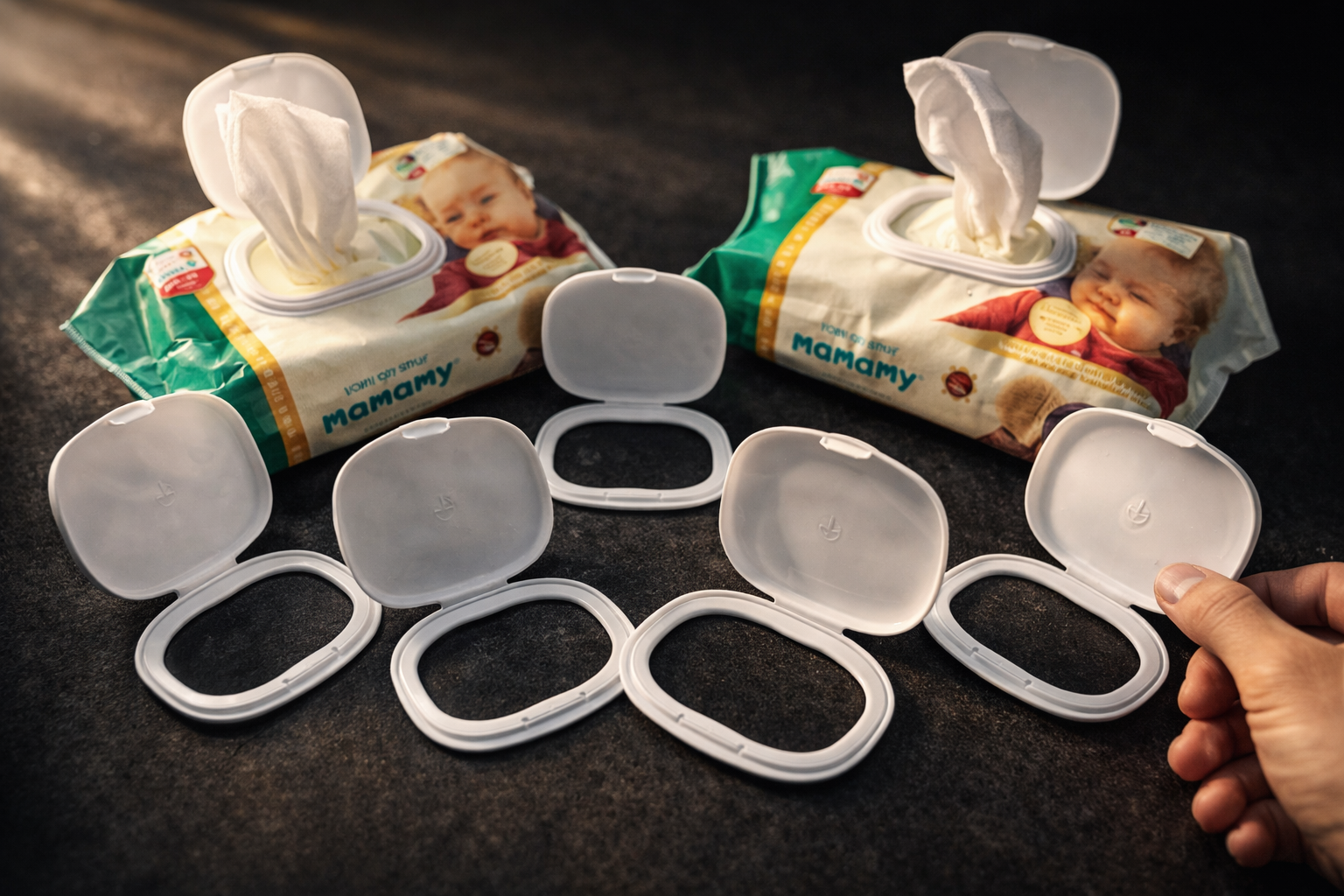 5 formas prácticas de reutilizar las tapas de las toallitas húmedas usadas