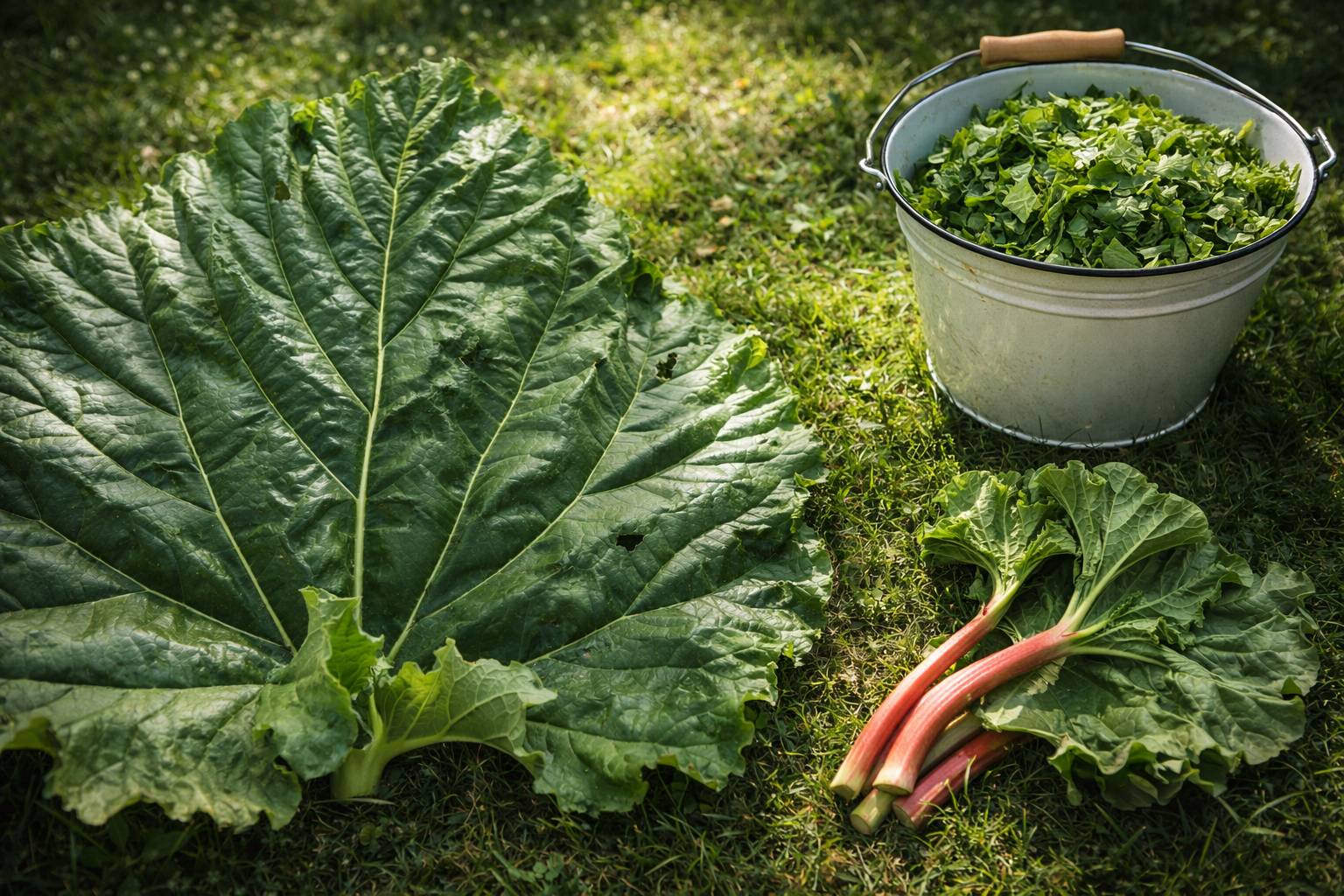 6 formas prácticas de usar las hojas de ruibarbo en casa y en el jardín