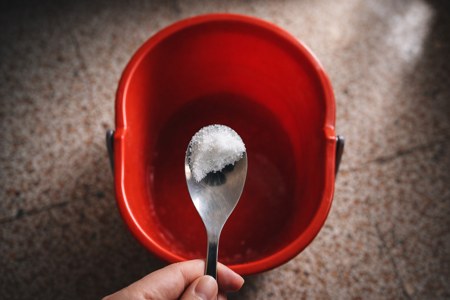 Agrega una pizca de sal al balde de limpieza, con este truco ahorras dinero