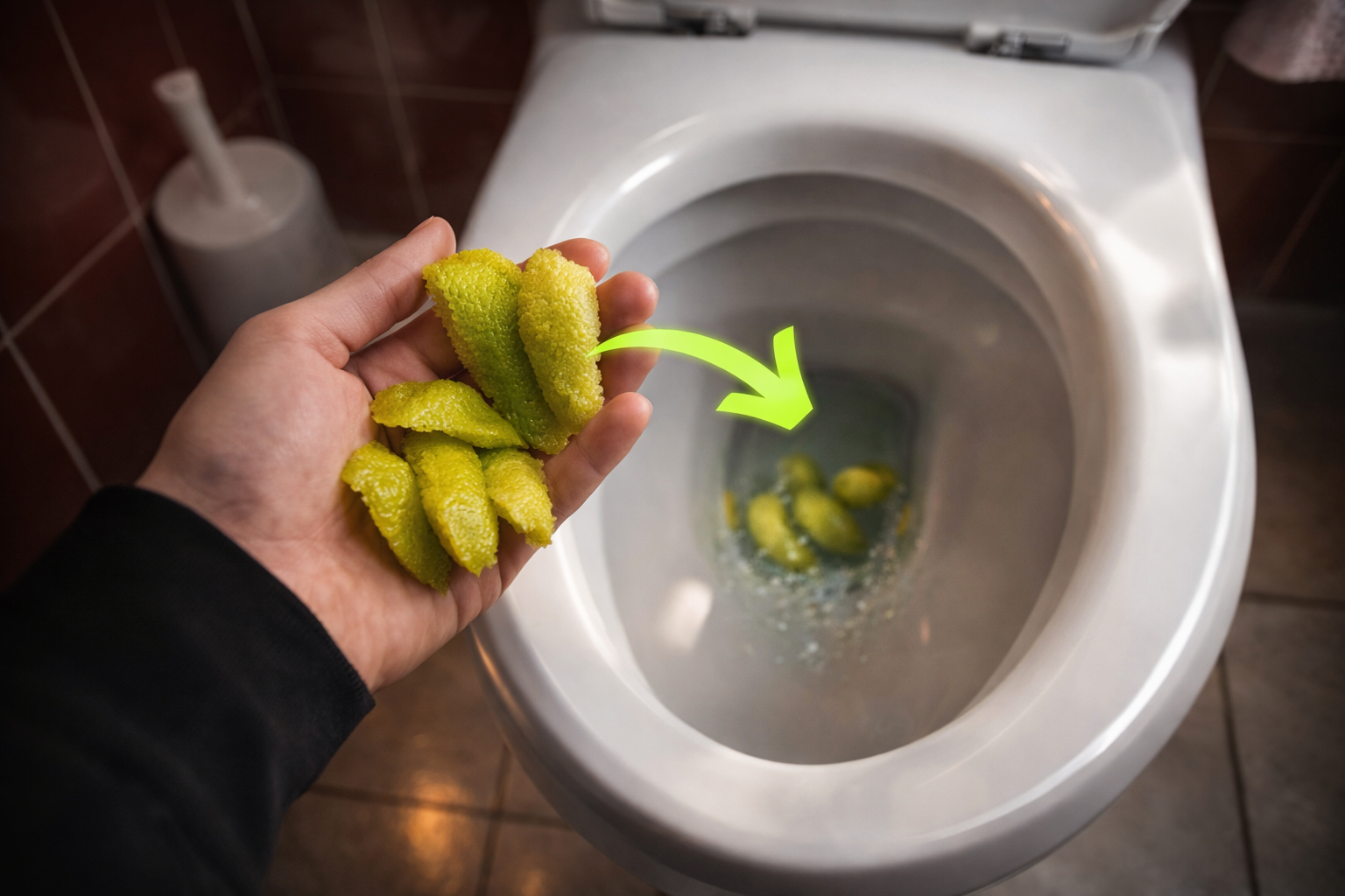 Cáscaras de limón en el baño, una costumbre común antes de dormir