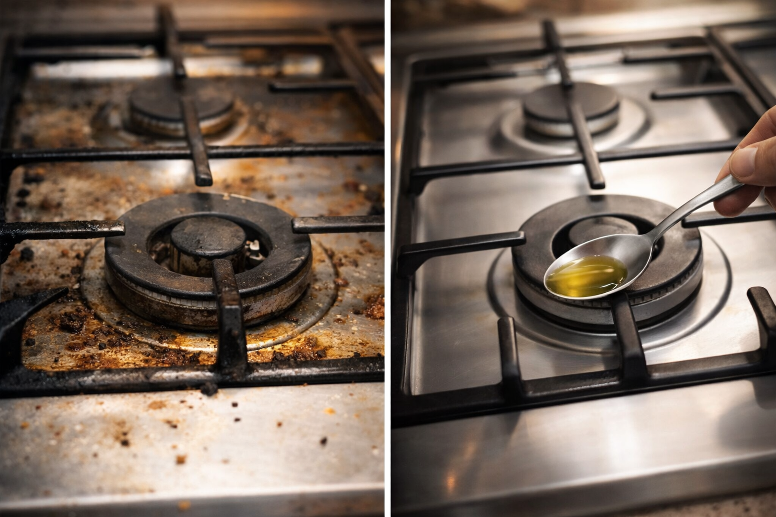 Cocina altamente pulida con un solo ingrediente que consumes a diario