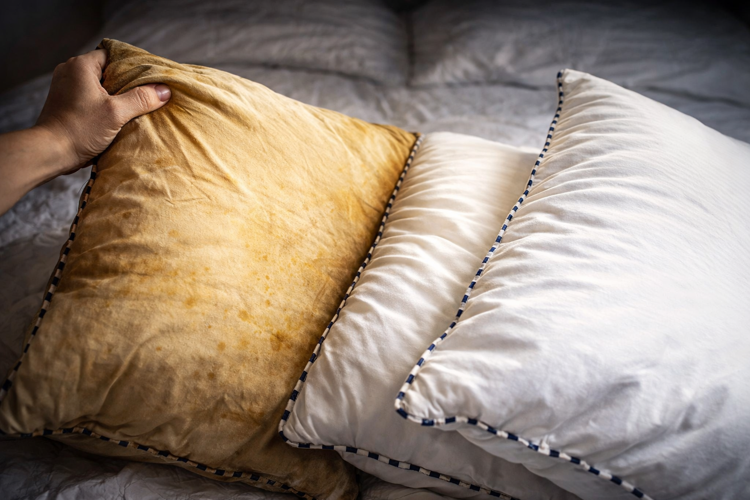 Cojines amarillentos: cómo limpiarlos en seco para que parezcan nuevos