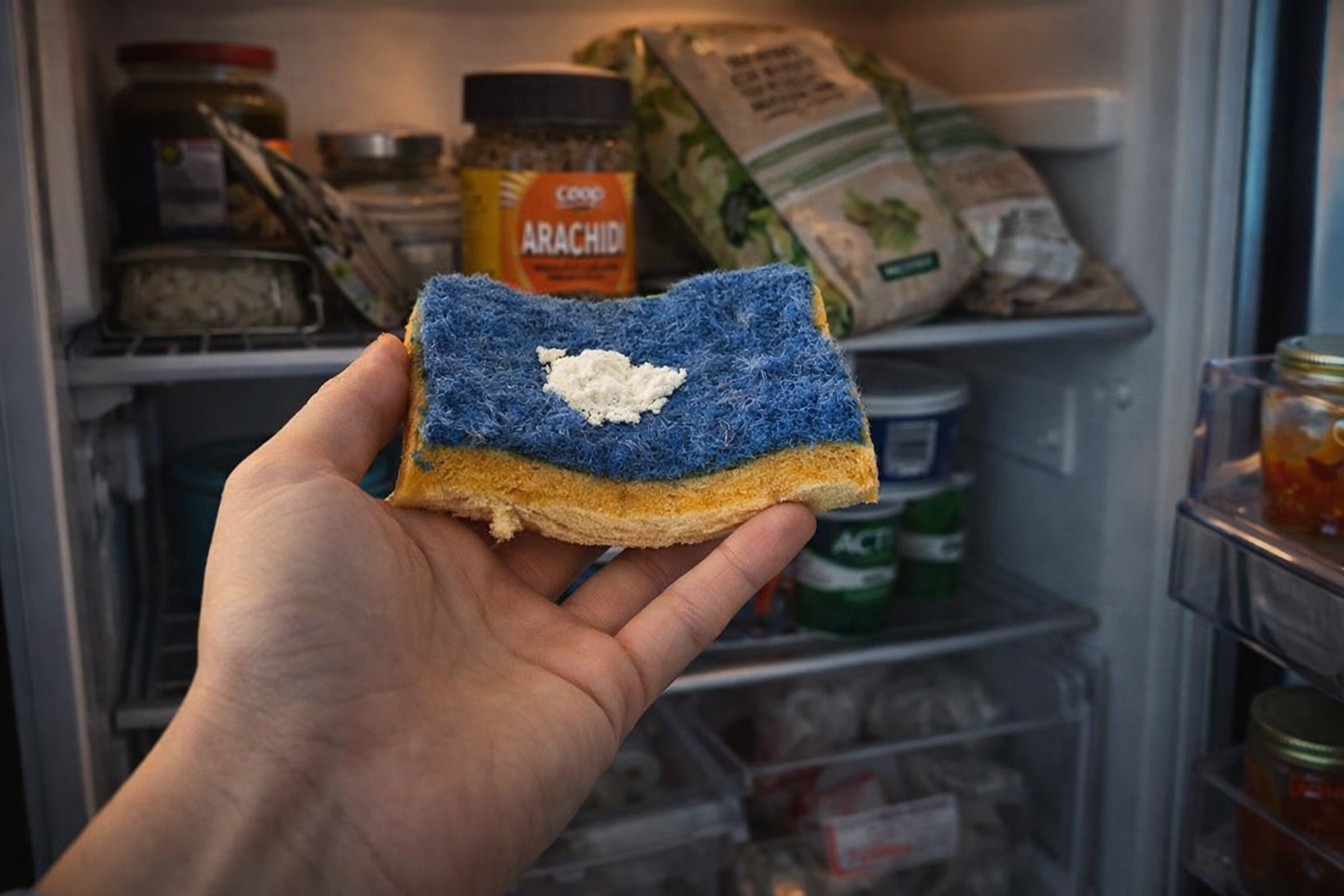 Coloca una galleta con una pizca de bicarbonato en el refrigerador: el motivo te sorprenderá