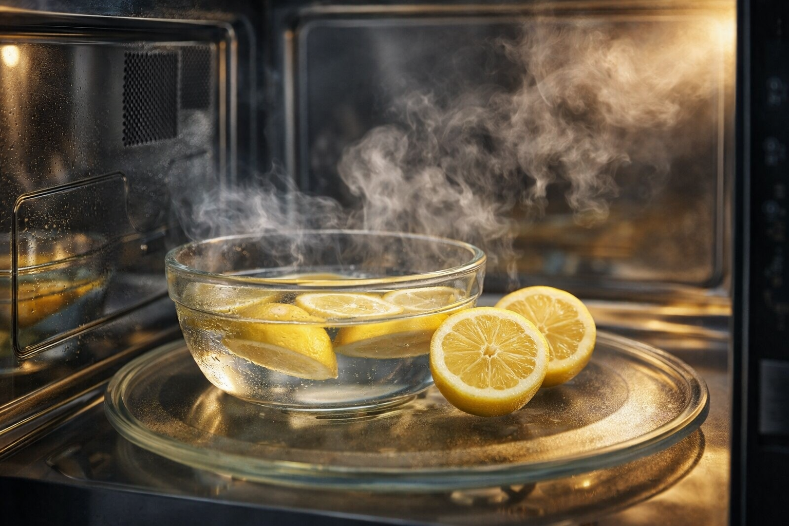 Coloca una rodaja de limón en el microondas y espera 1 minuto: este es el resultado sorprendente
