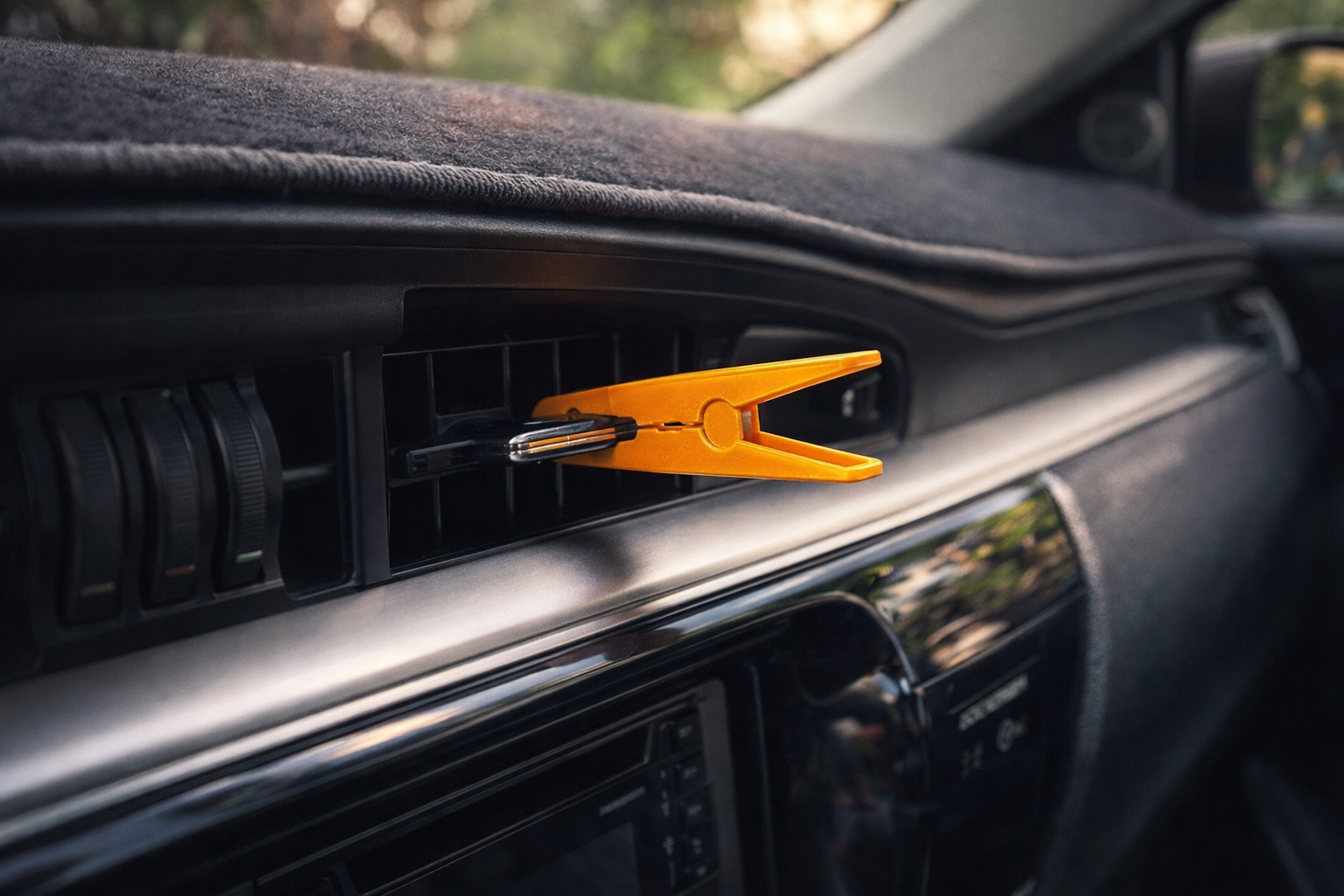 Colocar una pinza de ropa en la rejilla del radiador: un truco poco conocido pero práctico