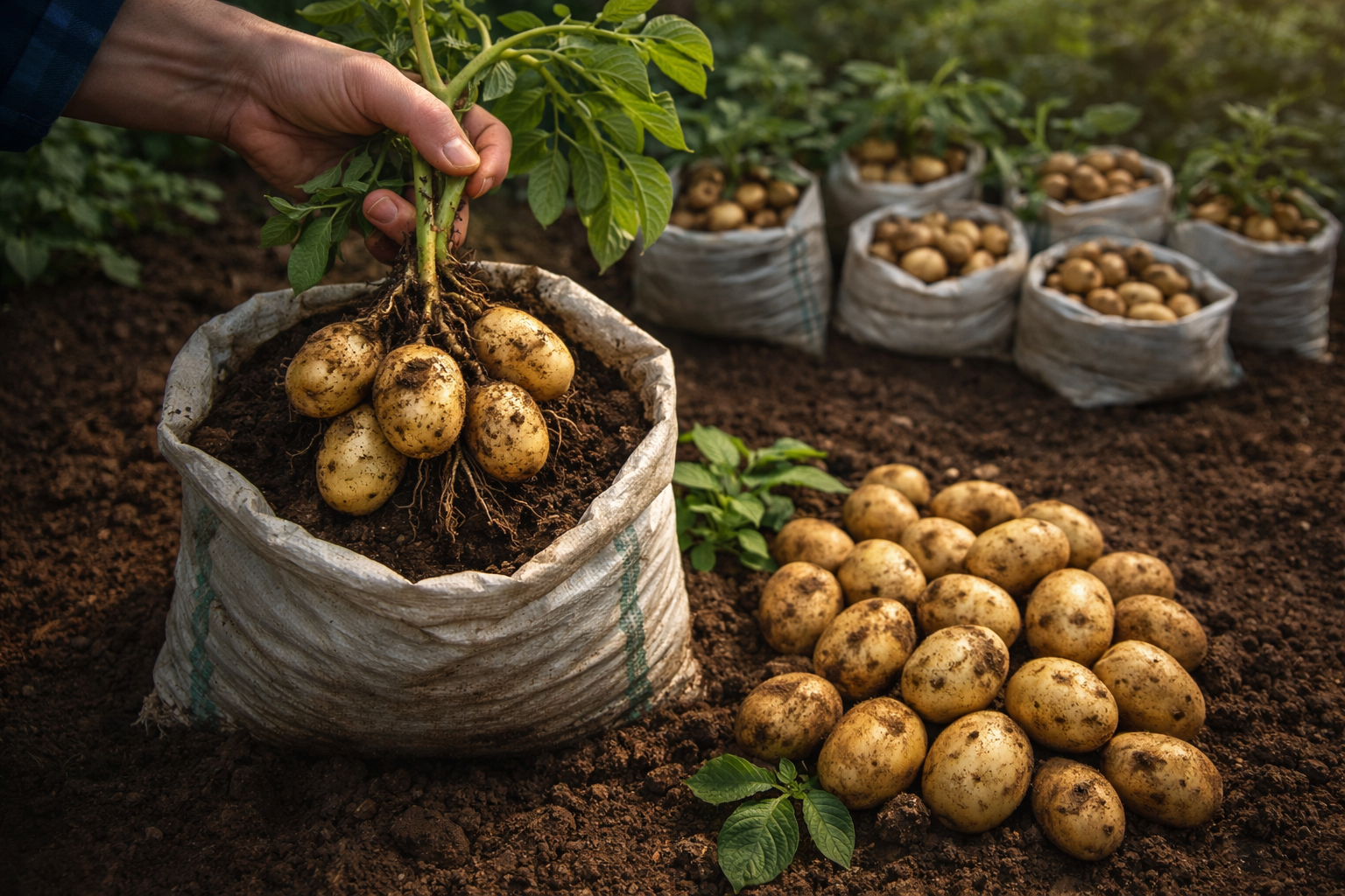 Cómo cultivar patatas en una bolsa: un método sencillo y muy productivo que todos pueden probar