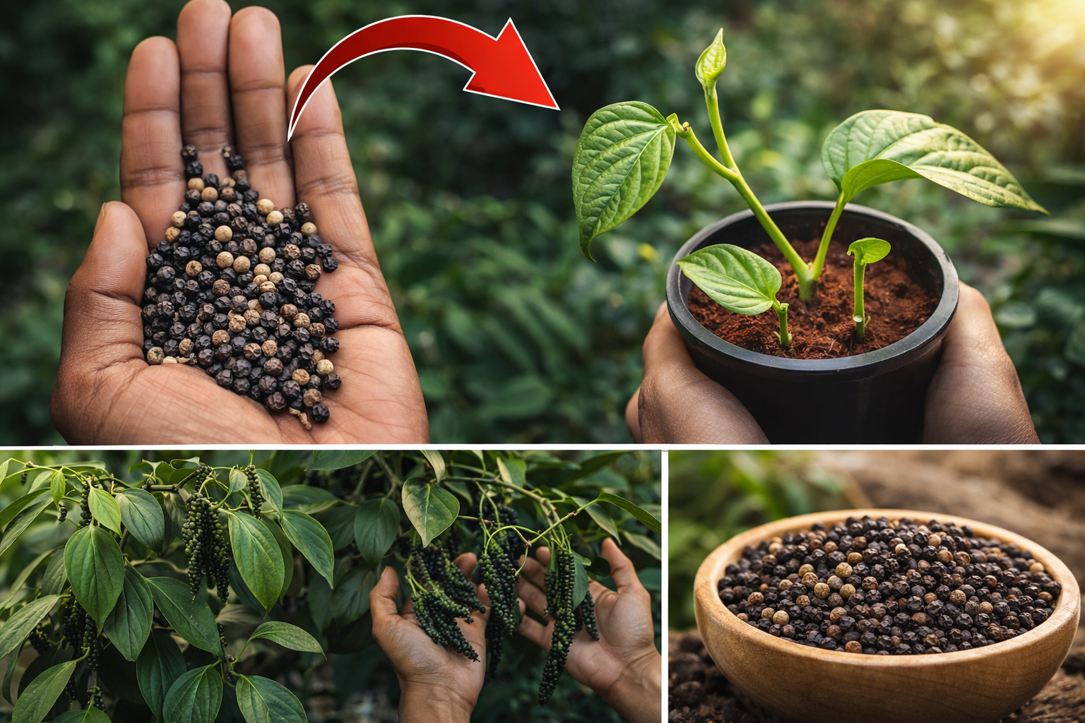 Cómo cultivar pimienta negra en casa: una guía fácil y práctica