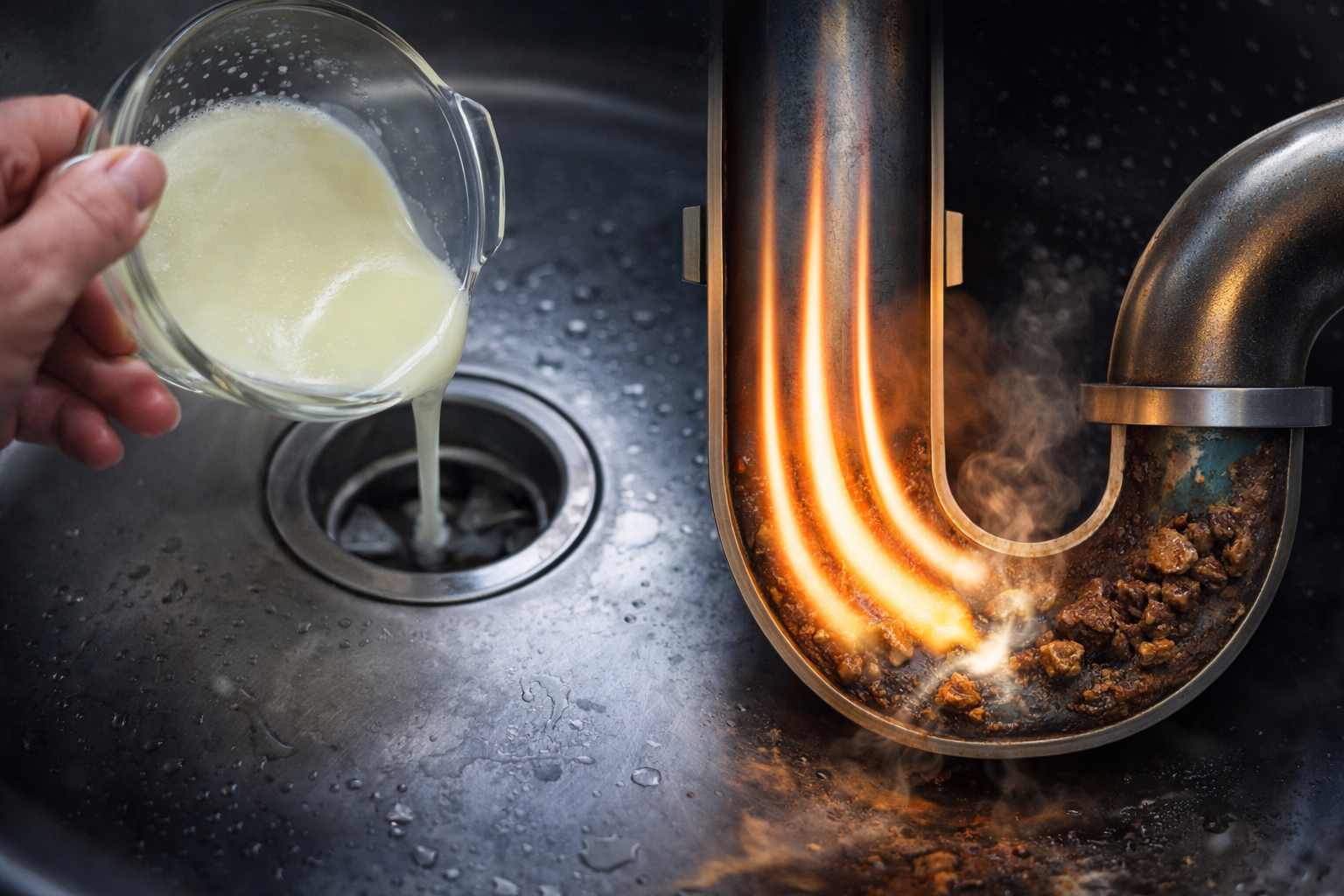 Cómo desatascar un desagüe obstruido y eliminar los malos olores en solo 5 segundos