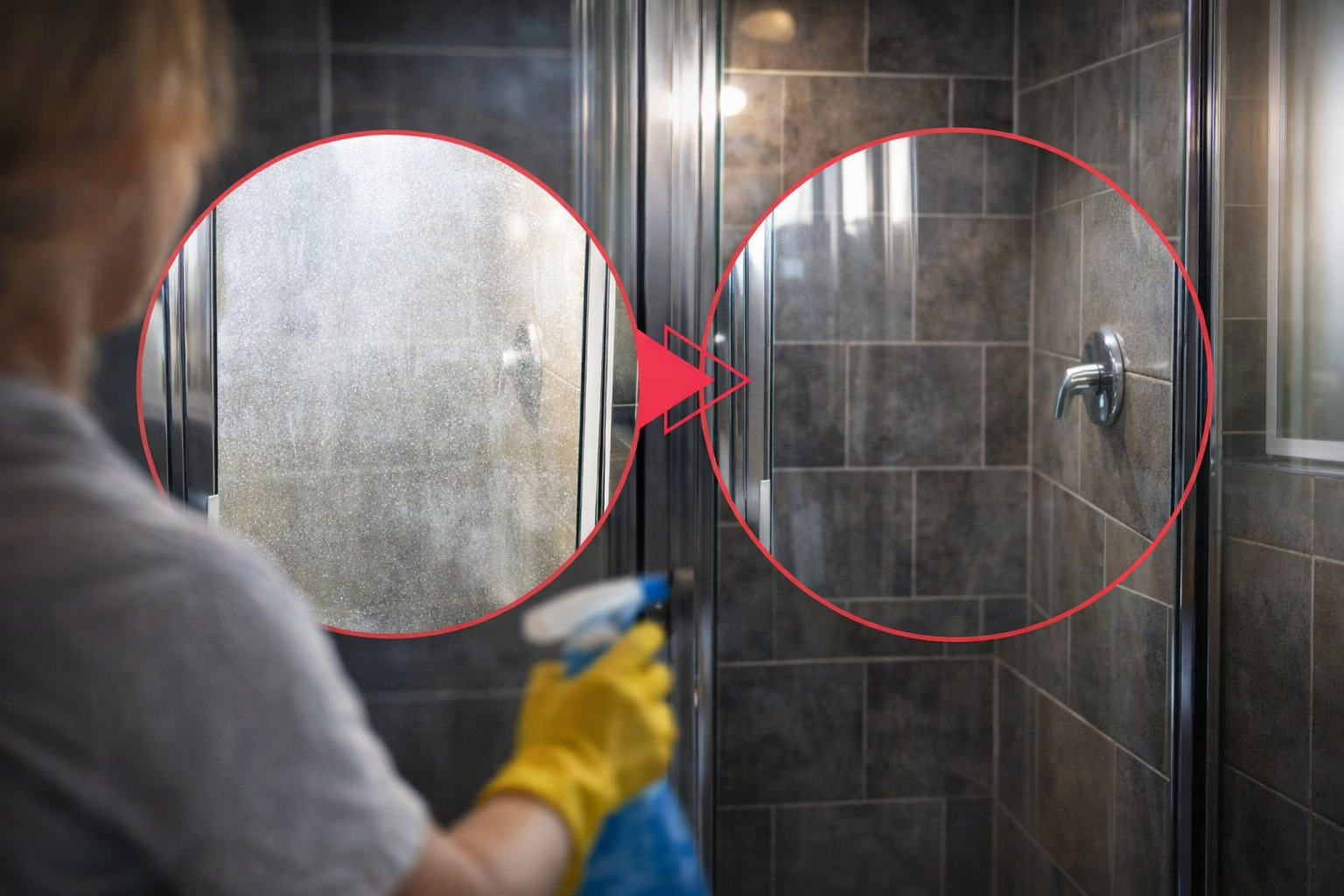 Cómo eliminar la cal de los cristales de la ducha con este remedio natural