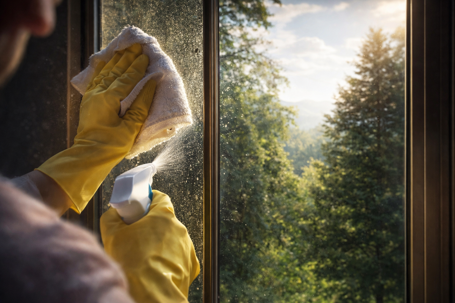 Cómo eliminar las marcas en el vidrio con un solo ingrediente que los hará brillar