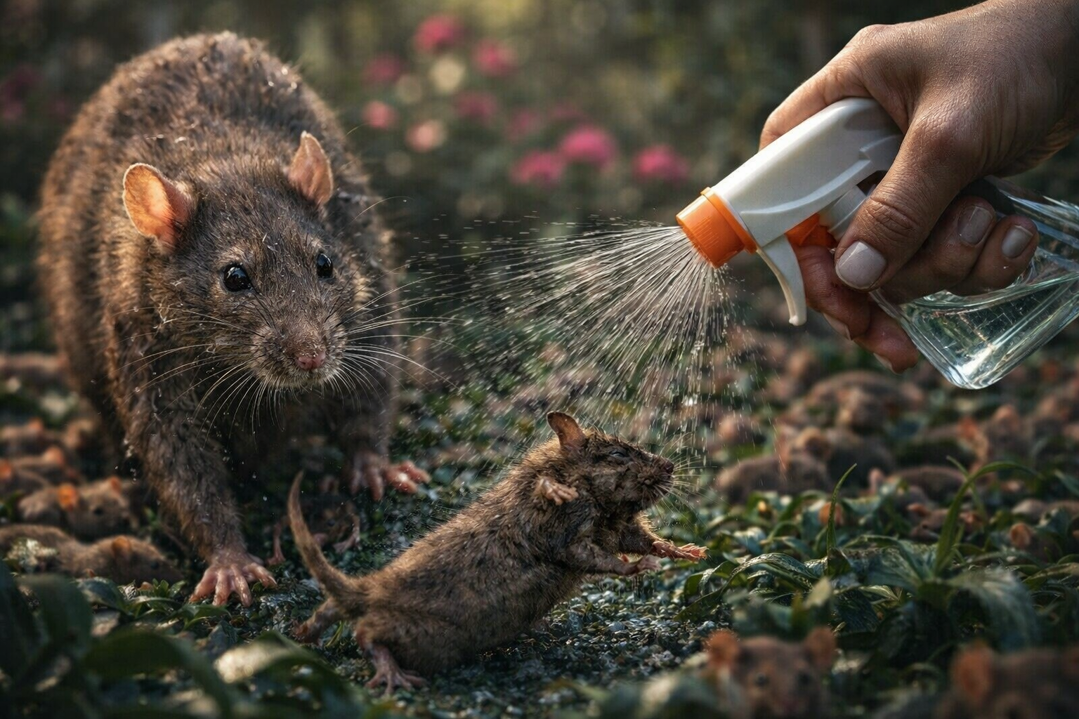 Con solo una gota, ratones, ratas, hormigas y cucarachas se alejan hasta 2 kilómetros