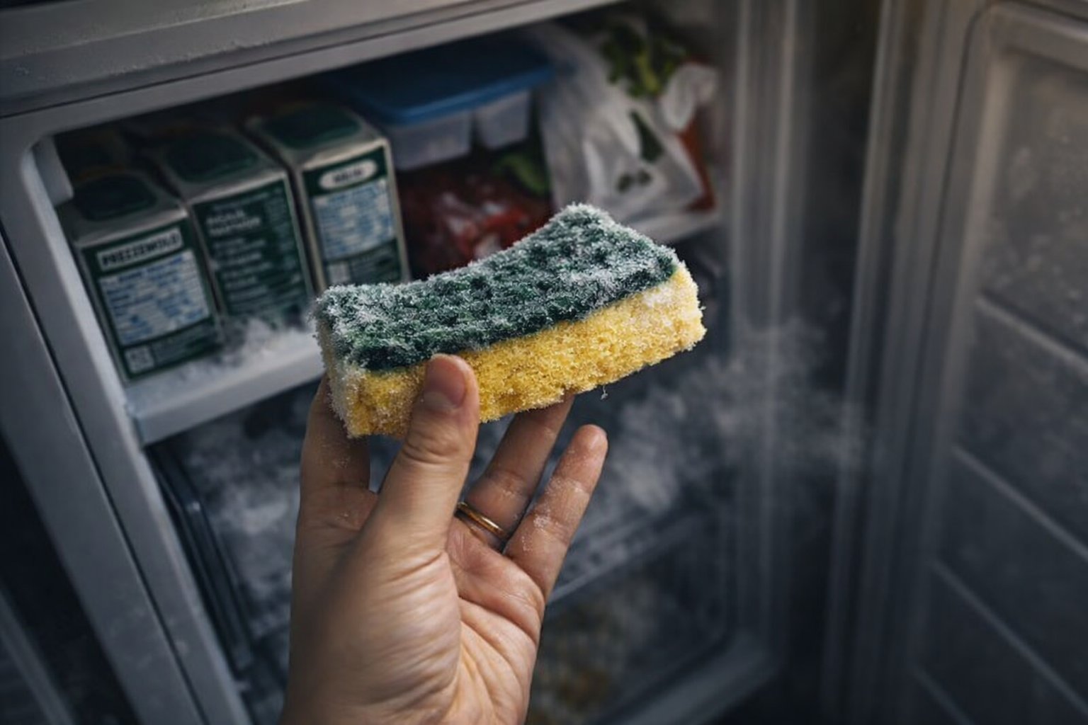 Deja un pastel en tu congelador y lo que ocurre es inesperado