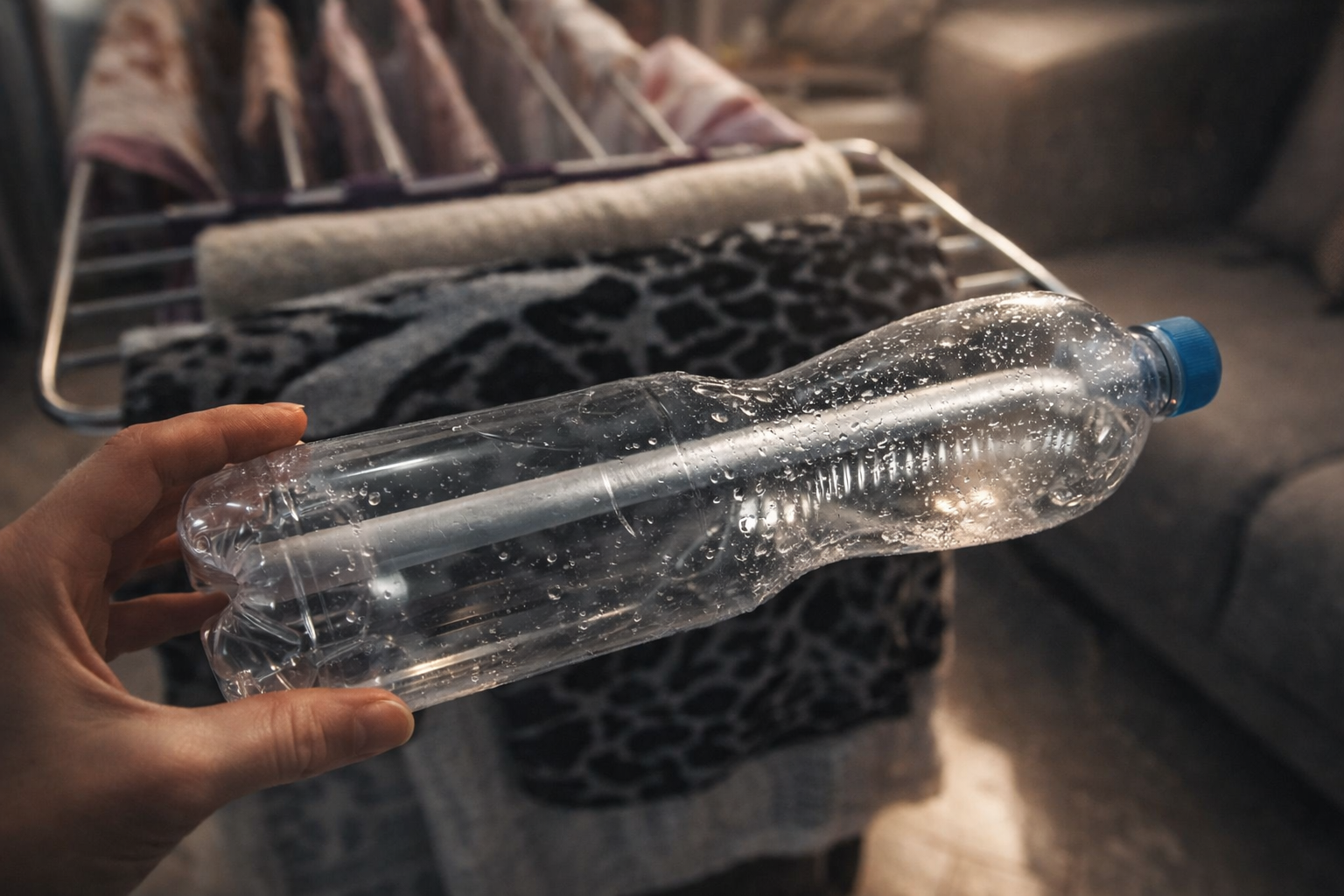 El truco de la botella para secar la ropa más rápido
