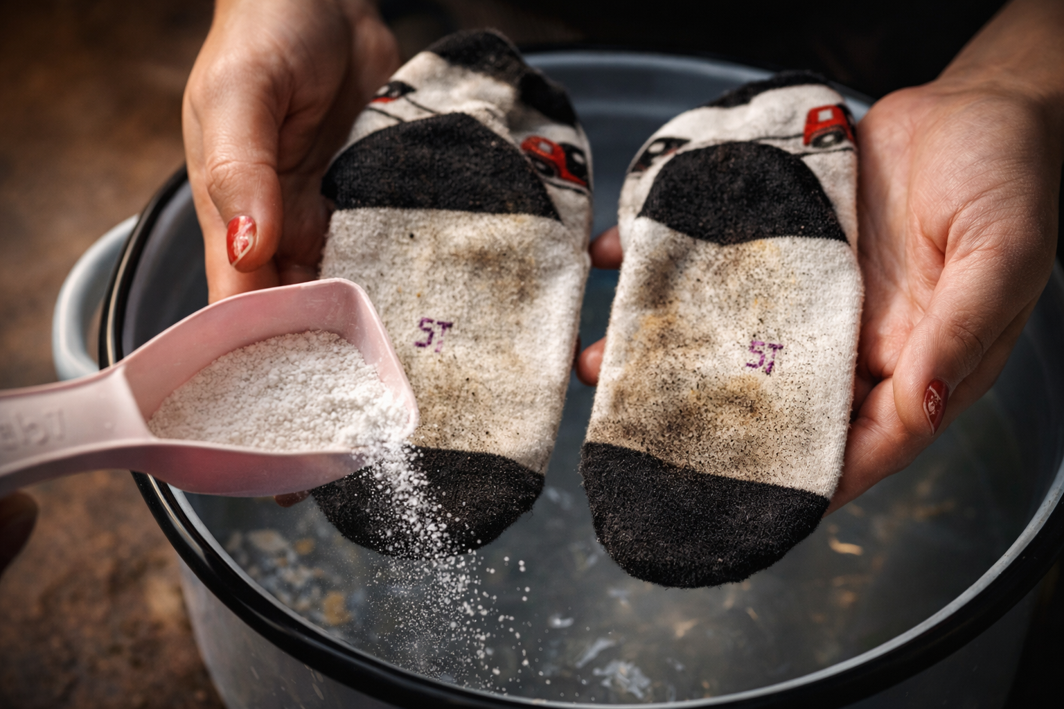 El truco infalible de mi suegra para eliminar las manchas de los calcetines blancos y dejarlos como nuevos